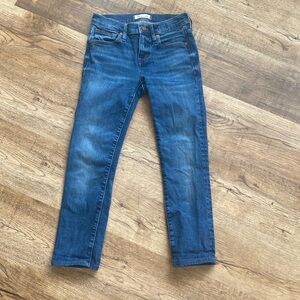 Madewell 8” Skinny Ankle Jeans 25